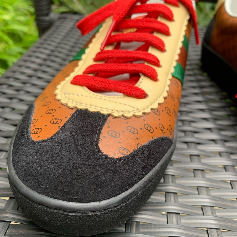 Authentic Gucci X Dapper Dan Leather Sneaker - Picture 13 of 14